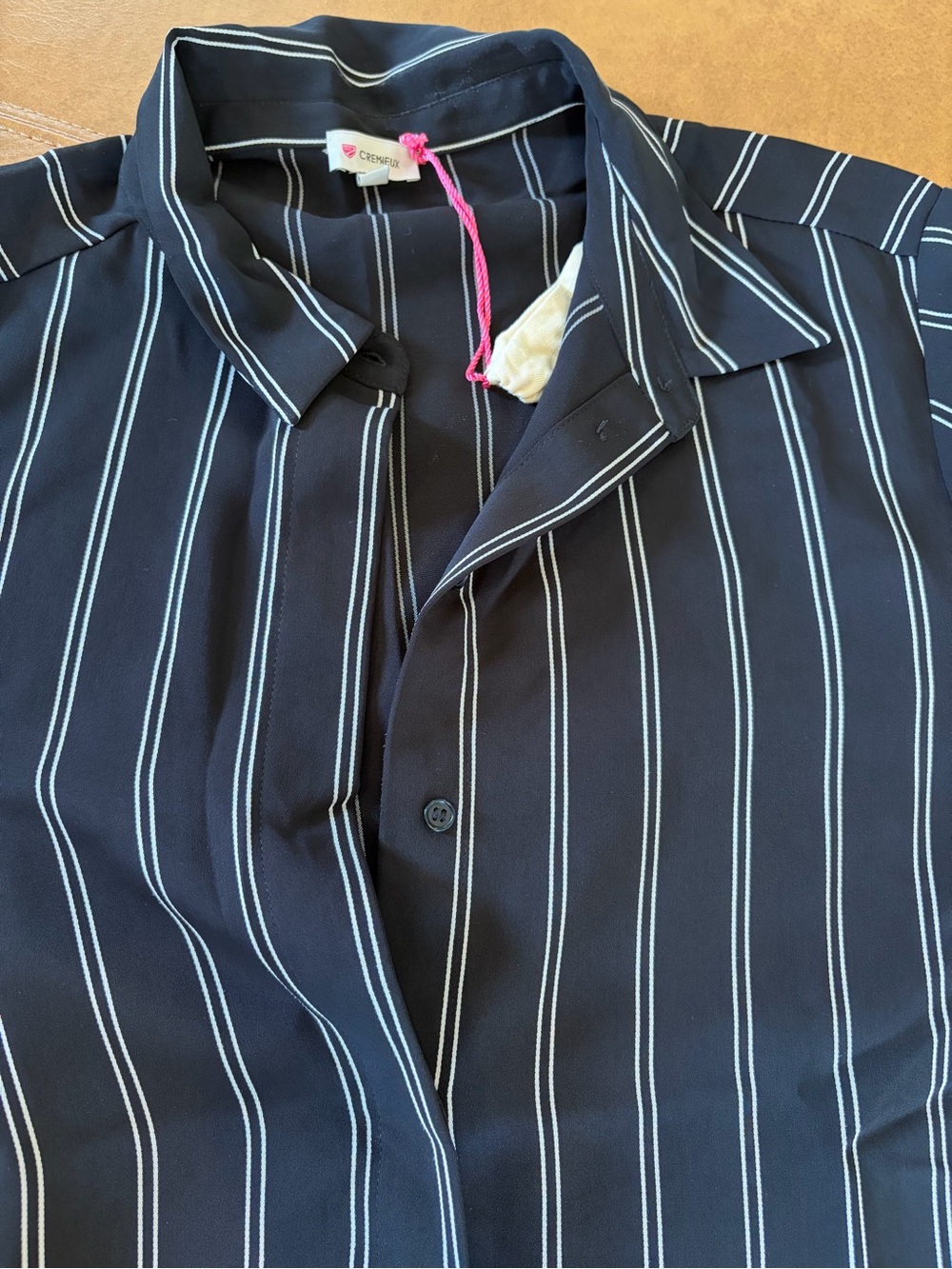 NWT- Cremieux Black & White Mixed Stripe Tunic Shirt Dress